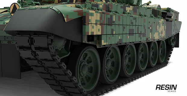 Pendekar PT-91M Poland Malaysia main battle tank 1:35 scale resin kit - Image 25