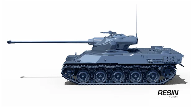 AMX 50 100 France Heavy Tank 1:35 scale resin kit - Image 6