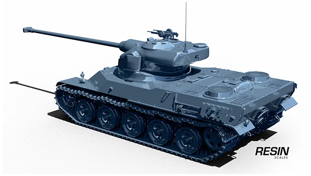 AMX 50 100 France Heavy Tank 1:35 scale resin kit - Image 7