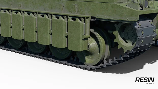 UDES 15/16 Swedish medium tank 1:35 scale resin kit - Image 8