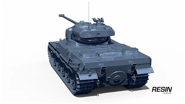AMX 50 100 France Heavy Tank 1:35 scale resin kit - Image 8