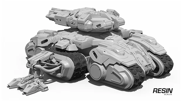 Siege tank SC2 1:35 scale resin kit - Image 4