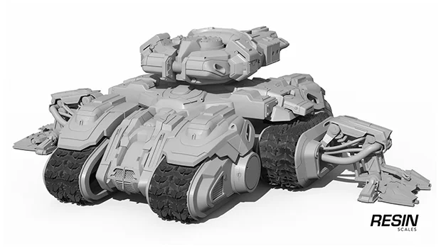 Siege tank SC2 1:35 scale resin kit - Image 7