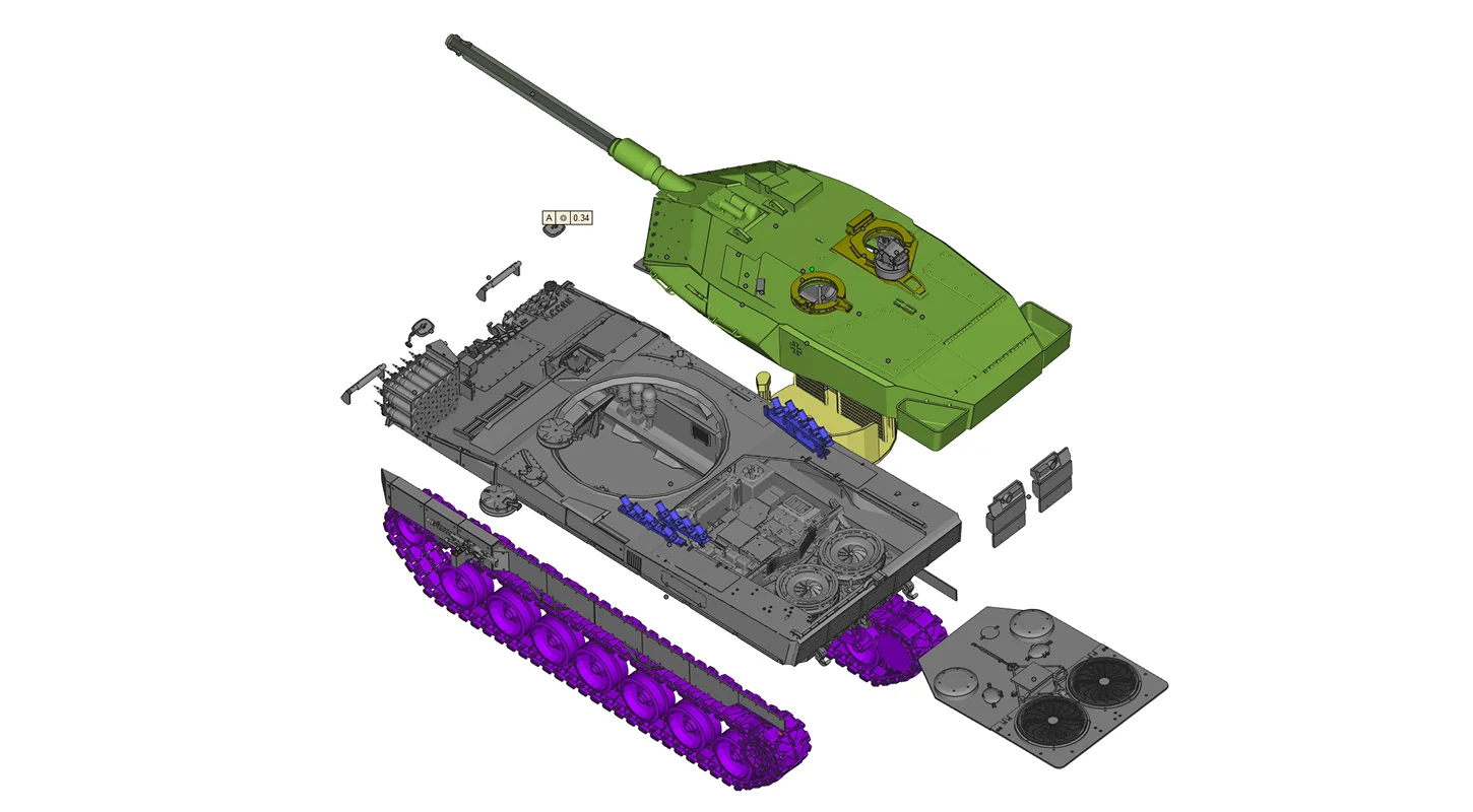 Leopard 2A6 Germany premier Main Battle Tank 1:35 Resin Kit - Image 4
