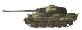 Tiger II 204 German Heavy tank 1:30 readymade metal model