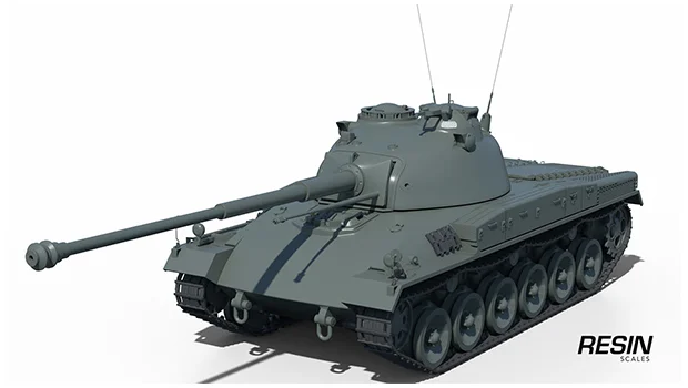 Schwarpanzer 58 German medium tank 1:35 scale resin kit - Image 3