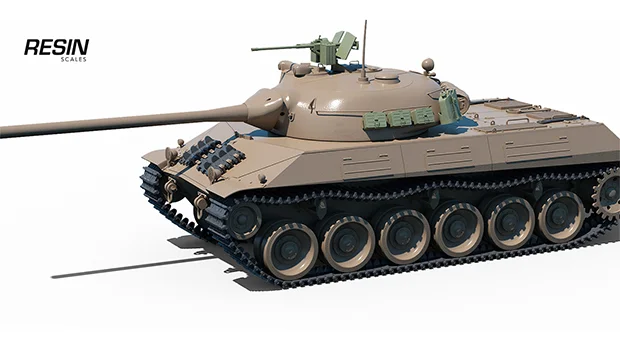 Skoda T 50 Czechia Medium Tank 1:35 scale resin kit - Image 12