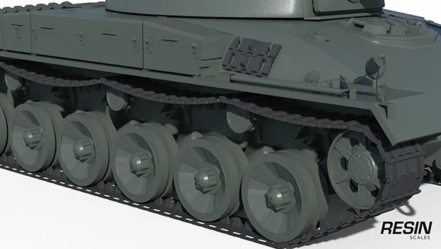 Schwarpanzer 58 German medium tank 1:35 scale resin kit - Image 17