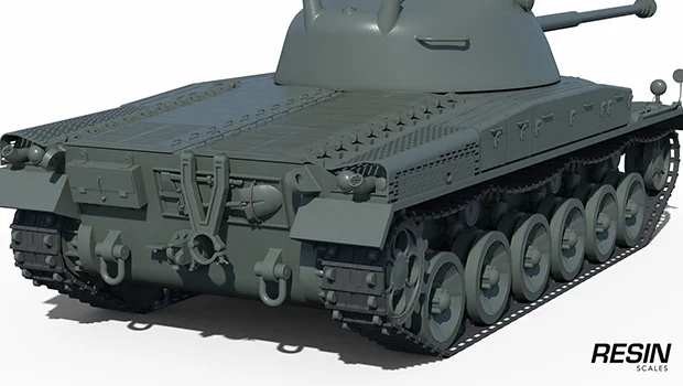 Schwarpanzer 58 German medium tank 1:35 scale resin kit - Image 19