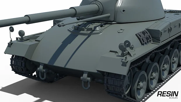 Schwarpanzer 58 German medium tank 1:35 scale resin kit - Image 25
