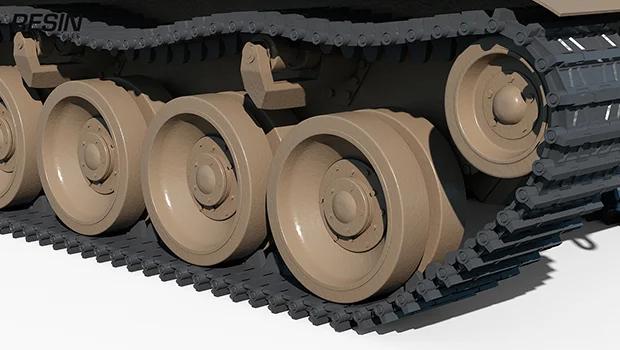 Skoda T 50 Czechia Medium Tank 1:35 scale resin kit - Image 7
