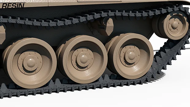 Skoda T 50 Czechia Medium Tank 1:35 scale resin kit - Image 8