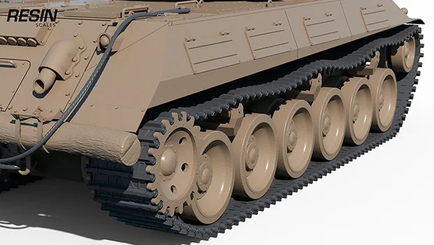Skoda T 50 Czechia Medium Tank 1:35 scale resin kit - Image 9
